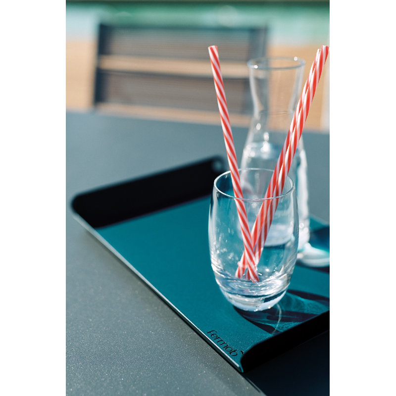 Alto Steel Decorative Tray, Acapulco Blue