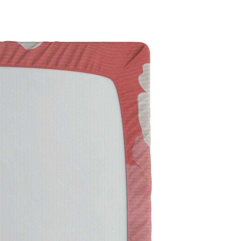 Ensemble de 2 draps-housse corail Ambesonne, California King Sheet Set