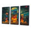 Crisol - espace, ensemble de reproductions d'art mural-108316510-108316513