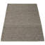Tapis gris en laine tressé à la main Zurich