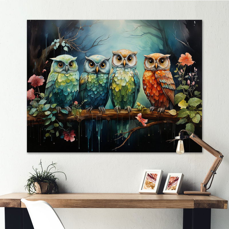 Native Art Guardians Of Forest, reproduction d'art sur toile, Toile tendue, H 24 po x l 32 po x P 1 po