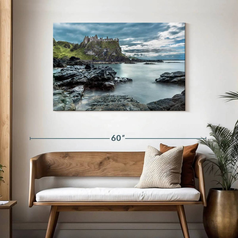 Ravi Irish Dunluce Castle, H 30 po x l 45 po