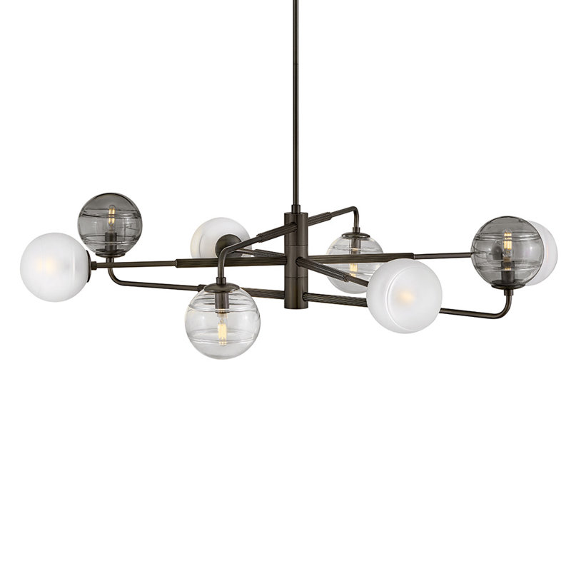Oberon 8 - Light Chandelier, Black Oxide