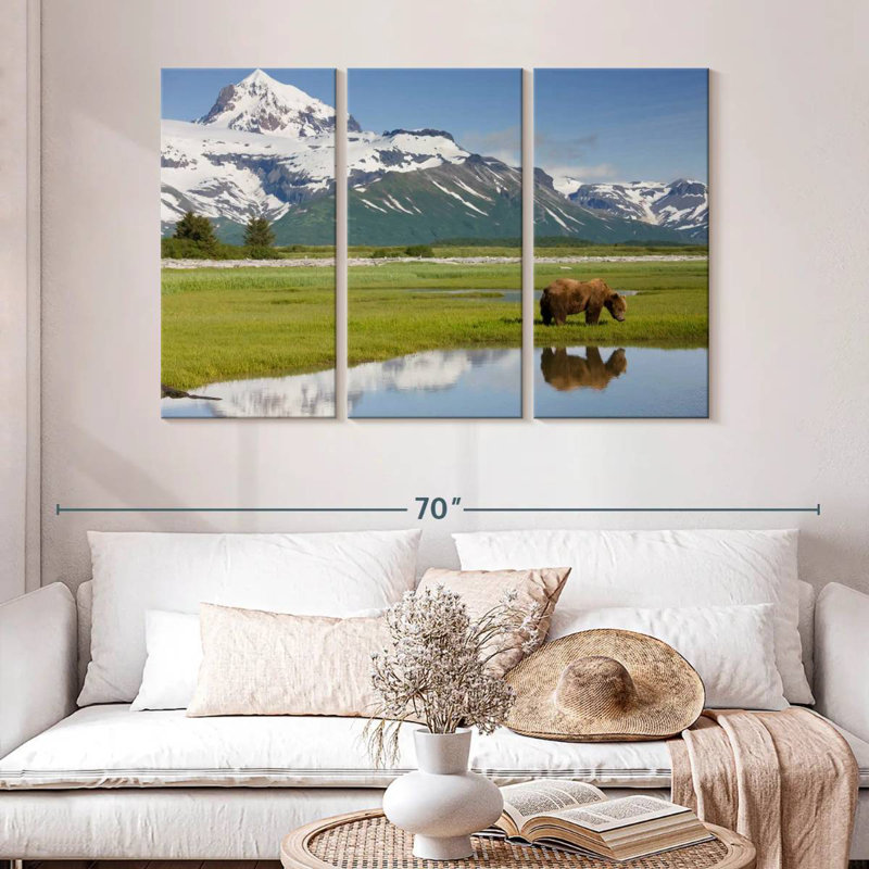 Alvord Katmai Grizzly Bear, 32" H x 50" W