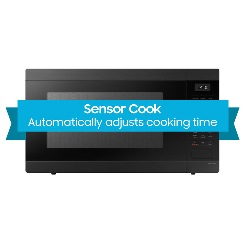 Samsung 1.9 cu. ft. Countertop Microwave with Sensor Cooking in Matte Black Stainless Steel, Matte Black Steel
