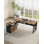 Bureau d'ordinateur de bureau moderne 63 po et classeur latéral 31 po, mobilier de bureau professionnel