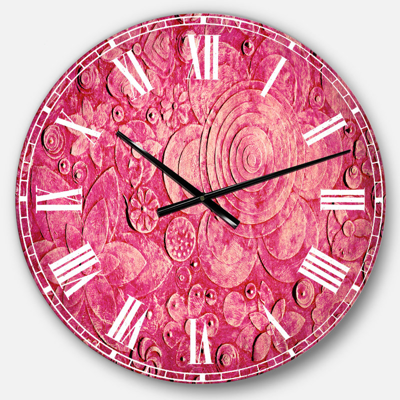 Summer hawaiin Flowers - Horloge murale traditionnelle, Moyen
