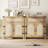 Rattan Sideboard Buffet Cabinet With Storage, Farmhouse Kitchen Accent Storage Cabinet With Drawer