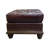 Cawthon Transitional 26" W Tufted Rectangle Ottoman in Espresso and Cherry