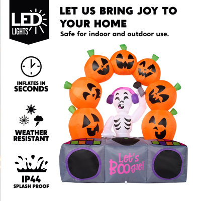 6FT Halloween Inflatable with Lights & Music