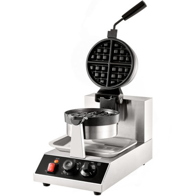 Gaufrier rond rotatif antiadhésif 1300W Commerical