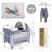 Folding Travel Cot with Mattress