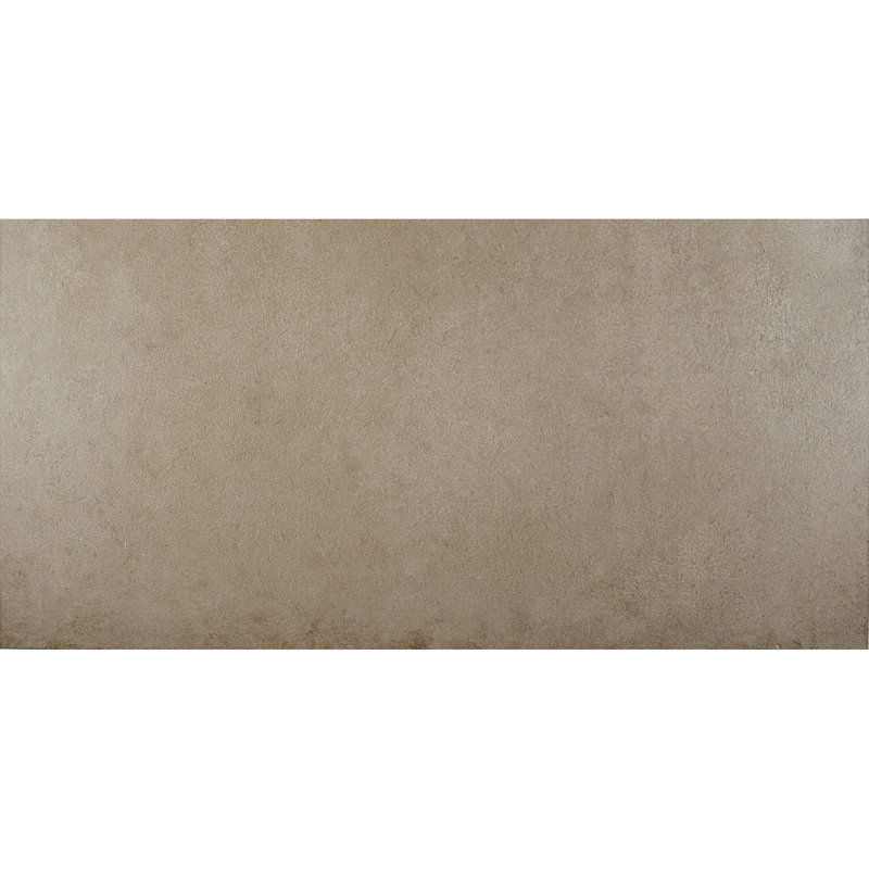 High Street Semi-Polished 12'' W x 24'' L Porcelain Concrete Look Singular Tile, Dove