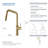 Macon Pull Down Single Handle Kitchen Faucet with Accessories-48024393-116826375