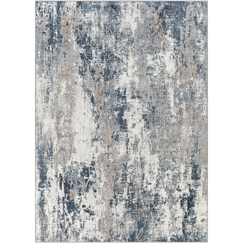 Allegro-Abstract Modern Marble Look Living Dining Bedroom Rug, Rectangle 160 x 213 cm