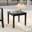 Table d'appoint d'extérieur en bois de teck massif-114983780