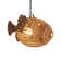 Luminaire suspendu fantaisie 1 lumière Wicker