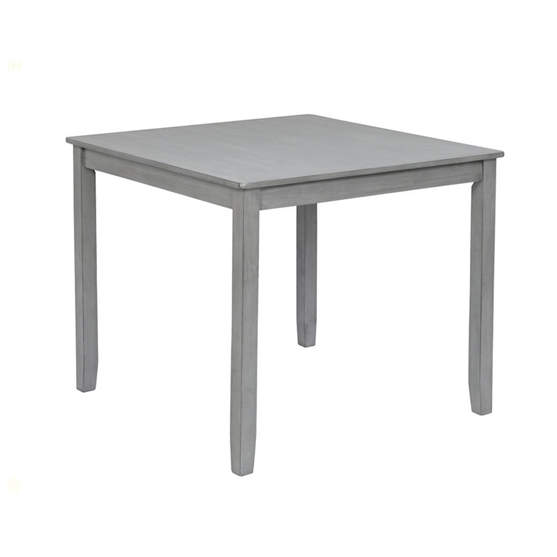 Table de salle à manger en bois carrée, table de cuisine pour petit espace, table de salle à manger pour 4 personnes, Grayonly