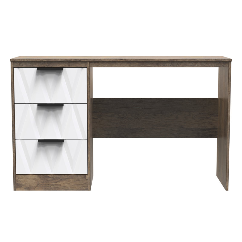 Besmir Dressing Table, White Matt/Vintage Oak