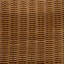 Ensemble de 2 chaises de patio pour l'extérieur, structure en bois d'acacia couleur teck, coussin imperméable brun en osier PE-832138423