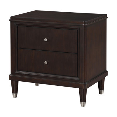 2-drawer Nightstand Brown