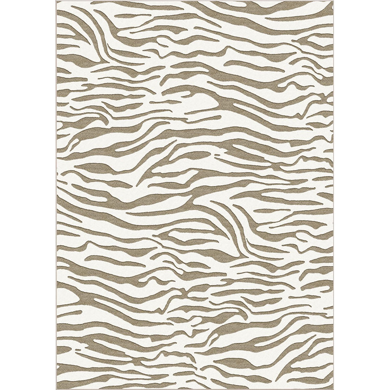 8x10 Area Rug,Soft, Machine Washable, Non Slip, Beige/Cream Abstract