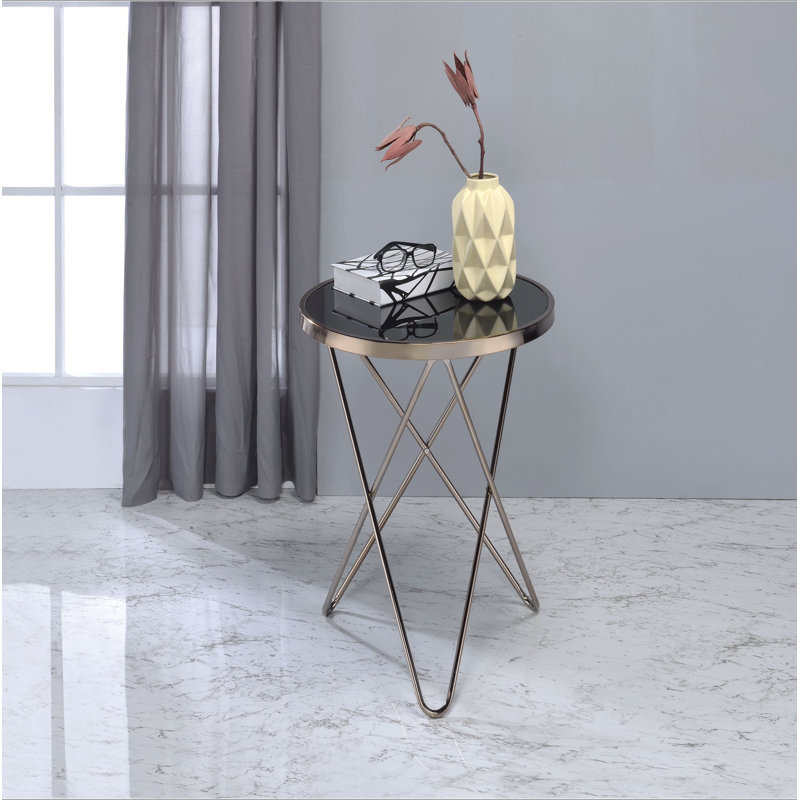 Table de bout Valora, Noir