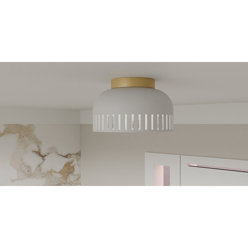 Firebaugh Flush Mount, White