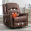 Fauteuil inclinable à bascule pour adultes surdimensionné avec port de charge USB doux avec massage manuel-791841128