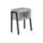 Plateau en bois gris / base noire