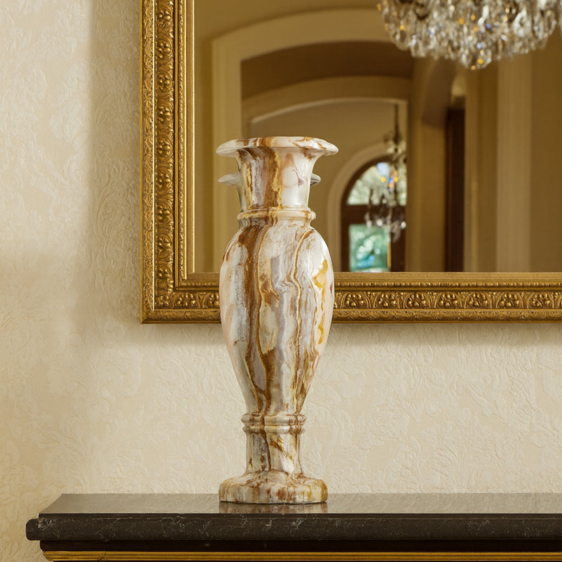 Paire de vases en bande onyx 1
