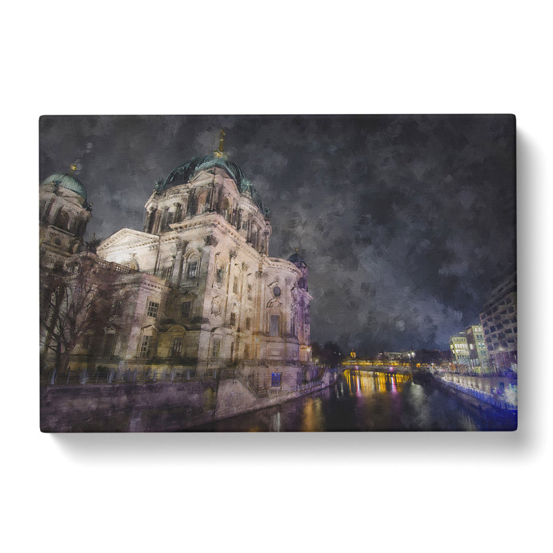 Berlin Cathedral In Germany Painting - Wrapped Canvas, 40cm H x 60cm W x 3cm D