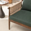 Chaise d'appoint rembourrée en bois massif Cofield-81823752