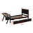 Wooden Gaming Platform Bed With LED Headboard