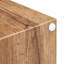 Table basse 16 po x 16 po x 16 po en panneau de fibres à densité moyenne en bois de noyer - design luxueux, décoration de salon.-175555213-182692236