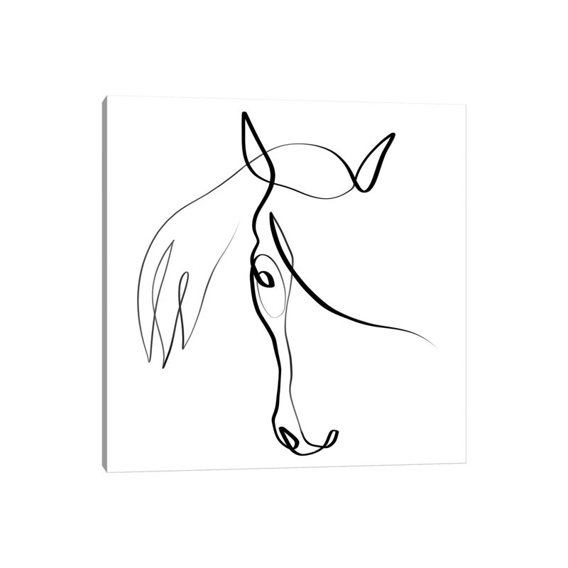 Horse IV by Dane Khy - Wrapped Canvas Print, 45.72 cm H x 45.72 cm W