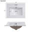 Meuble-lavabo moderne de 20 po avec lavabo en céramique, rangement spacieux, porte à fermeture en douceur
