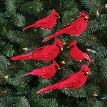 BANBERRY DESIGNS Cardinal Christmas Tree Ornaments - Set of 8 Hanging  Cardinals - Four Assorted Styl…See more BANBERRY DESIGNS Cardinal Christmas  Tree