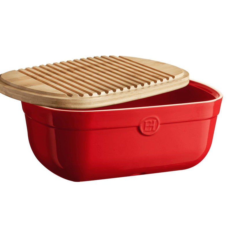 Burgundy Bread Box