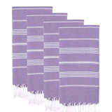 Ensemble de 4 serviettes de plage en coton turc Kayli