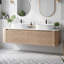 Wall Mounted Single Double With Engineered Marble Top-230335715