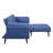 Nafisa Adjustable Fabric Sofa & Ottoman, Convertible Design With Pocket Coil Comfort And Spacious Storage