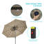 Parasol d'extérieur à DEL 9 pi Mirela pour terrasse, bord de piscine et patio Mirela-1417856742
