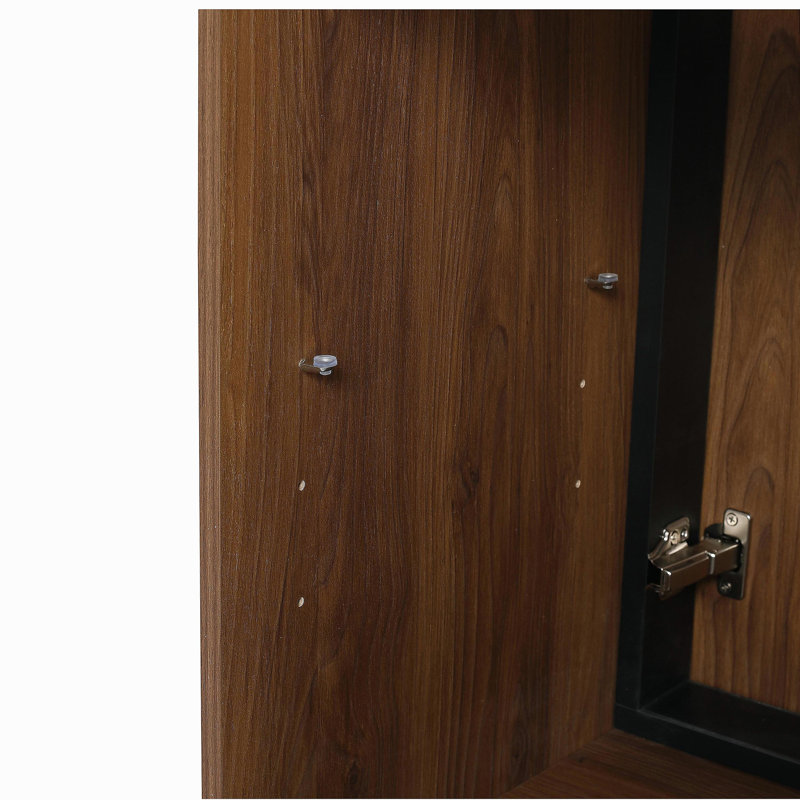 Meuble-lavabo de 30 po, 2 portes, meuble-lavabo indépendant avec lavabo, bois d'ingénierie