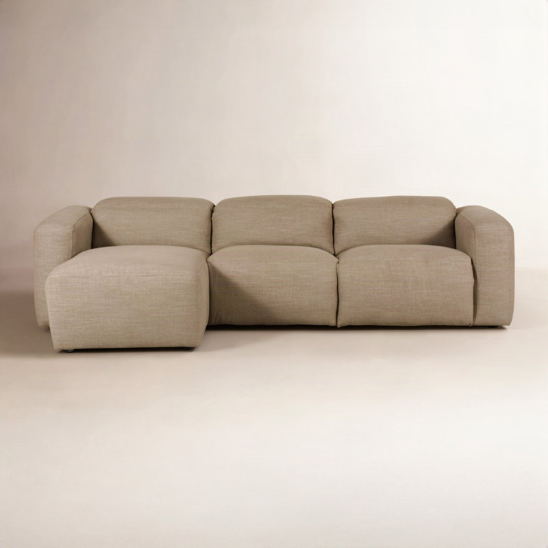 Radley Modular and Reclining Sofa & Chaise, Left Hand Facing, Crypton Nomad Taupe Polyester Blend