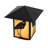 Seneca Solid Brass Fence Post Cap Light
