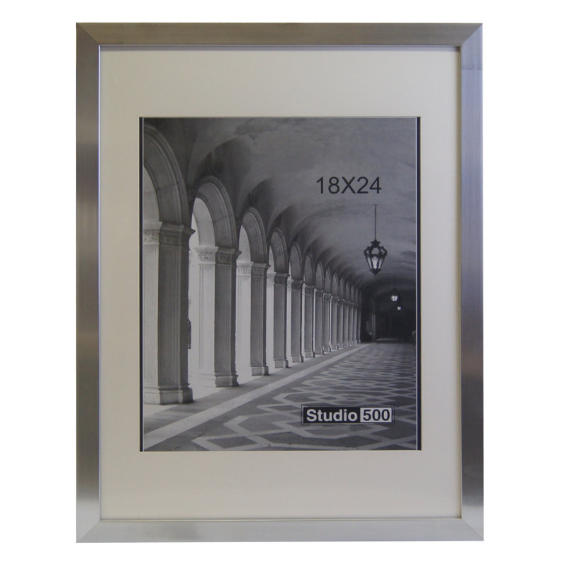 Cadre photo moderne et contemporain, Argent, 1, 20 po x 16 po