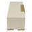 Ivory & Tan Wood Resin Decorative Storage Box - 17" Modern Glam Organizer with Metal Accents