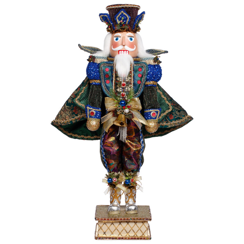 Peacock Nutcracker, Medium - 33.5 Inches