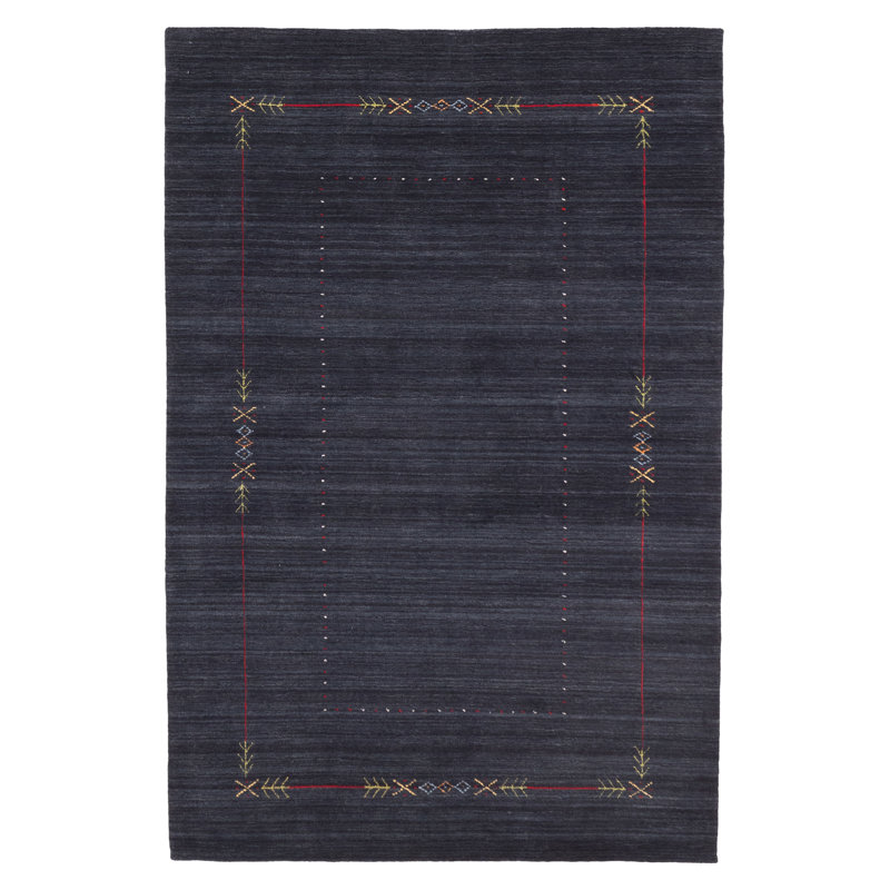 Tapis bleu marine Kashkuli Gabbeh 5 pi 0 po x 7 pi 10 po